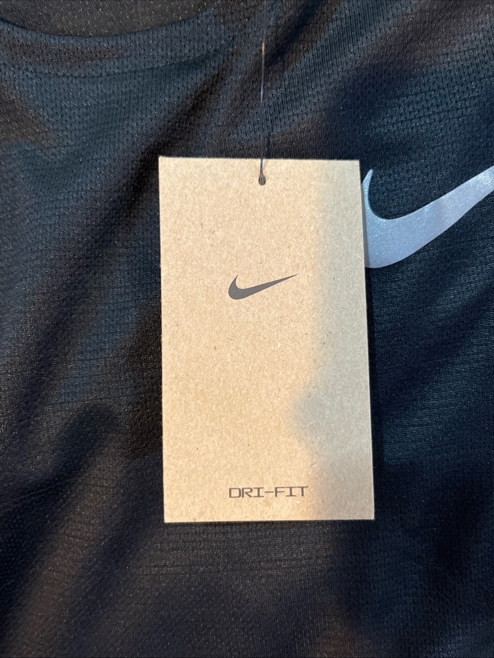 Mens XL Nike Dri-FIT Miler Running Short Sleeve Shirt Black Mesh New AJ7565-010 - Picture 10 of 14